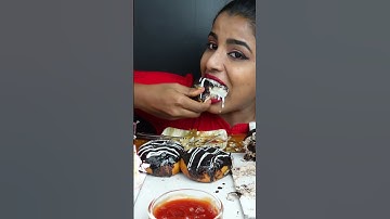 Thumbnail of ASMR Eating Chocolate Truffle Cake,Donut,Strawberry Vanilla Ice Cream Cake ASMR Eating Mukbang Video