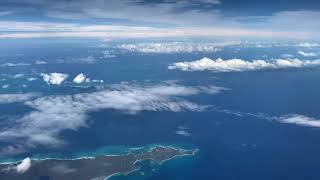 Airplane Flight - Time Lapse: Miami to the Caribbean