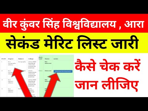 vksu second merit list 2020 जारी कैसे देखें पूरा जानकारी शुरू से अंत तक