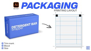 Detergent Bar Wrapper Packaging Printing Layout in Adobe illustrator HINDI / हिंदी में