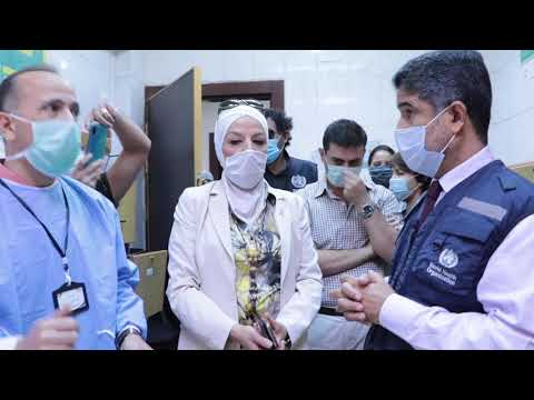 د. أحمد المنظري يطلع على أوضاع المرضى والعاملين الصحيين في سوريا