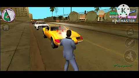 GTA vice city grand third ato racing tournament for Ferrari car 6 star police fight 😎
