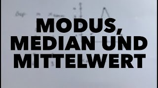 Modus, Median und Mittelwert I Kennzahlen der zentralen Tendenz I Statistik erklärt