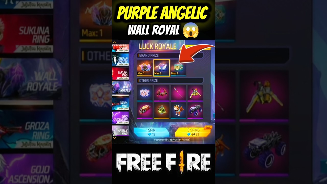 PURPLE ANGELIC 😱 WALL ROYAL 😱