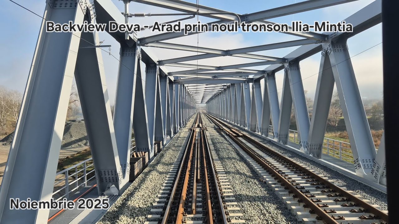 Backview train Deva - Ilia - Săvârșin - Radna - Arad / IR 74 Claudiopolis - 13.11.2025