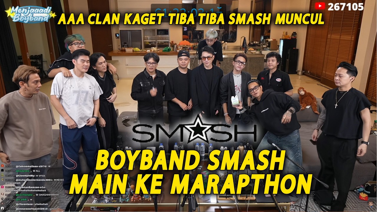 BOYBAND SMASH MAIN KE MARAPTHON, SEMUA MEMBER AAA CLAN KAGET, BHISMA DAN YB DANCE #marapthon #SMASH