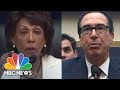 Rep. Maxine Waters, Steven Mnuchin Have Heated Exchange During Hearing | NBC News