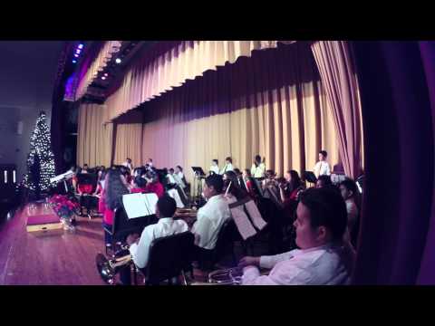 Ellerbe Middle School 7th 8th Grade Band Christmas Concert GoPro Hero3+