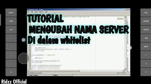TUTORIAL|| Mengubah Name server di dalam whitelist