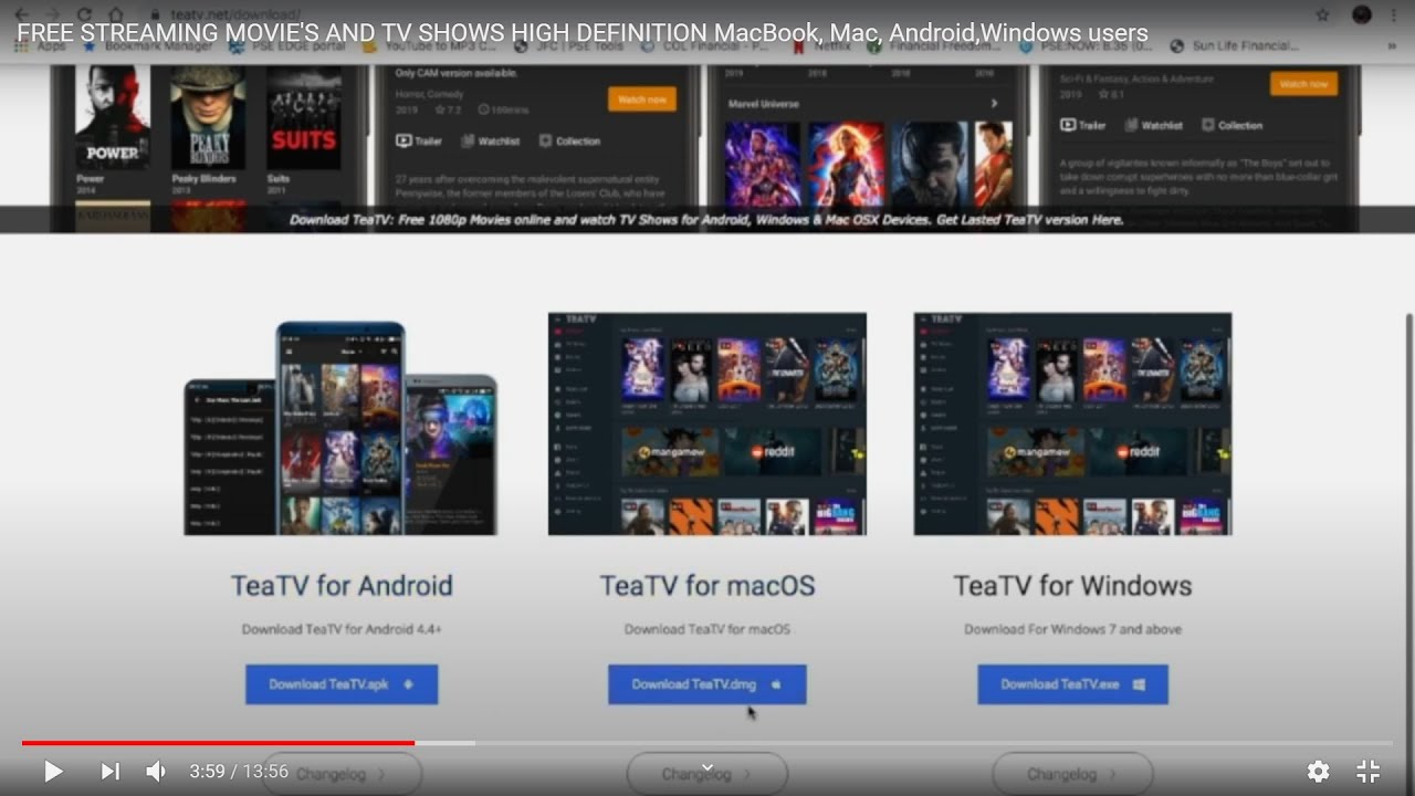 FREE STREAMING MOVIE'S AND TV SHOWS HIGH DEFINITION MacBook, Mac, Android,Windows users