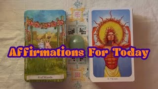Affirmations For Today: Scripture Card & Descriptive Quote
