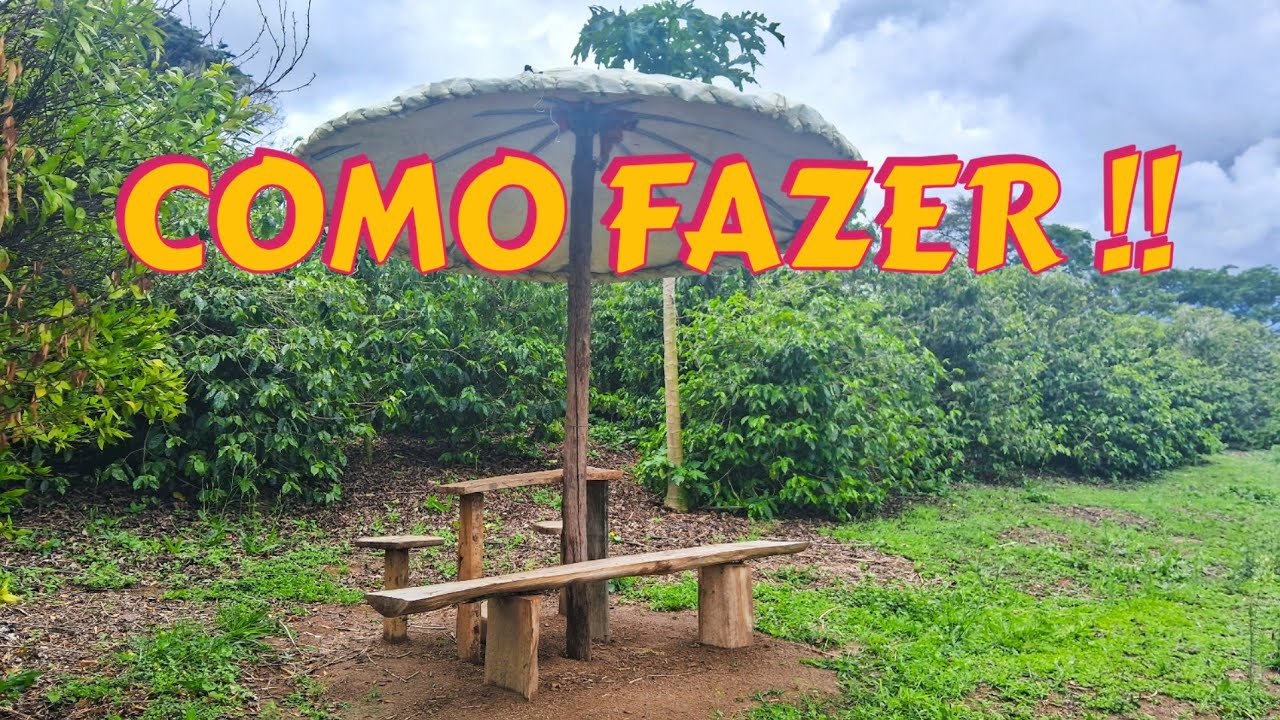 APRENDA A FAZER UM QUIOSQUE SIMPLES E LINDO NA ROÇA — PASSO A PASSO