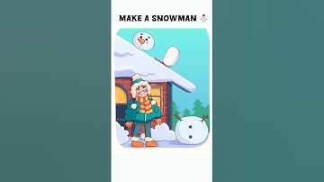 Make a snowman: Impossible date 😍 Android X iOS #shorts