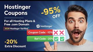 Hostinger Coupon Code June 2026 + Free Domain HCC22