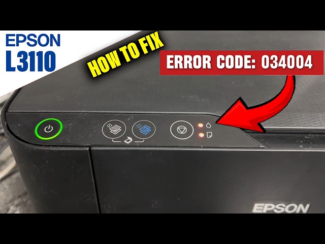 HOW TO FIX 034004 EPSON ERROR | ENCODER DISC PROBLEM | EPSON