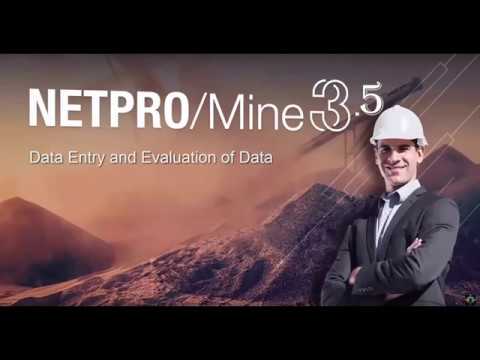 NETPRO/MINE Help Videos - Data Entry And Evaluation Of Data