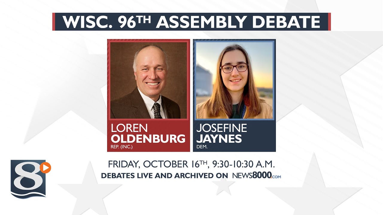 Wisc. 96th Assembly Debate: Loren Oldenburg vs. Josefine Jaynes