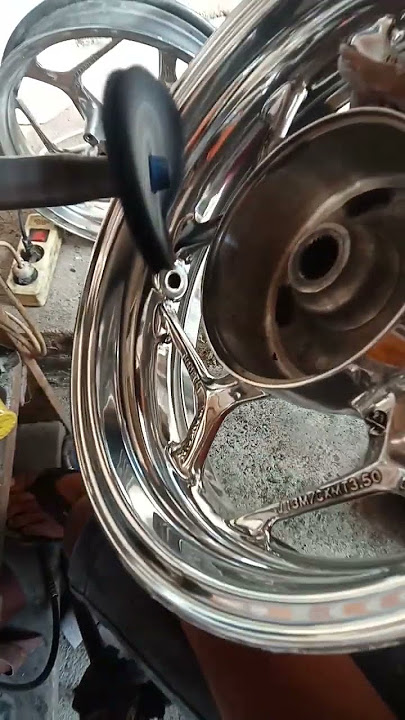 Proses Finishing Poles Velg PCX Pakai Batu Hijau PME