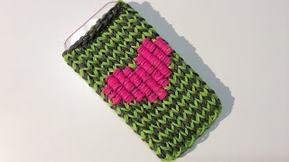 Rainbow Loom Nederlands, Iphone/Ipod hoesje met hart, Phone case with heart (English subtitles)