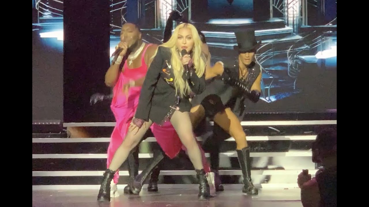 Madonna Duets with Saucy Santana on 'Material Girl' at 'Finally Enough Love' Show YouTube