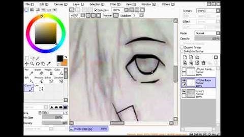 Tutorial Lineart Paint Tools Sai (Mouse User)