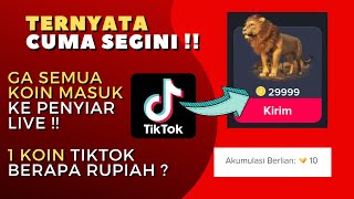 GIFT SINGA TIKTOK BISA DAPAT BERAPA RUPIAH ?? Penukaran Koin Tiktok Menjadi Uang Rupiah