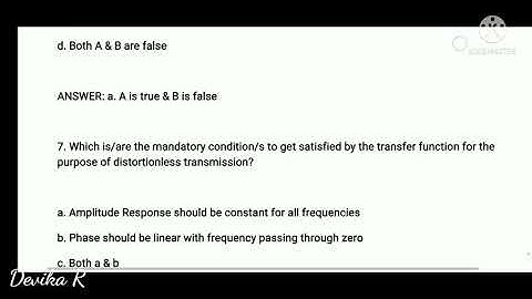 Signal and systems MCQ 8 l TNEB AE l TRB l GATE l TANCET Exam preparation