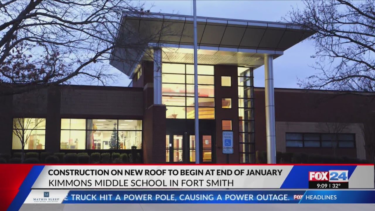 Kimmons Middle School in Fort Smith to undergo nighttime roof repairs
