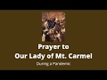Prayer to Our Lady of Mount Carmel During a Pandemic