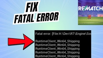 Fix Fatal Error in REMATCH