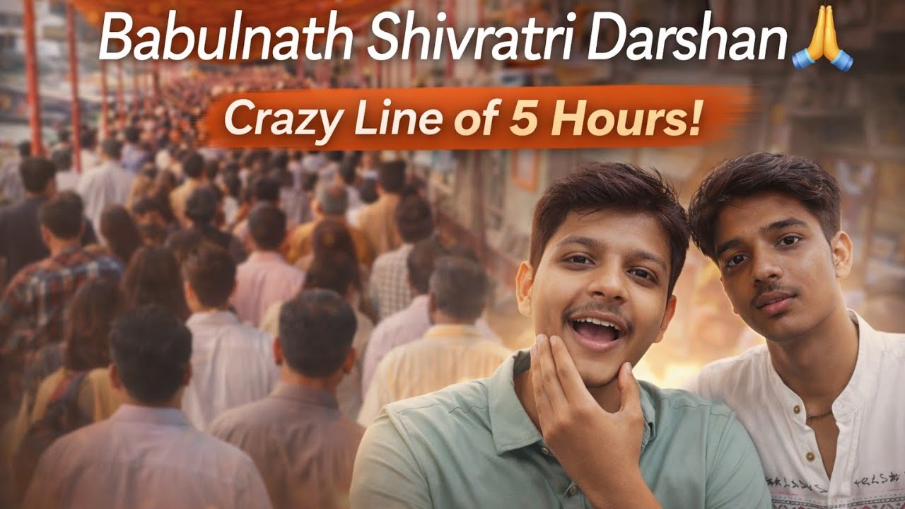 Mahashivratri at Babulnath 🙏 | 5 Ghante Baad Darshan 😳 + IND vs PAK Thriller 🇮🇳🔥 | Vlog #12