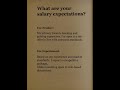 How to Answer: "What are your salary expectations?" 💰