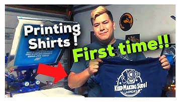 FIRST TIME SCREEN PRINTING ! (Ep.4)