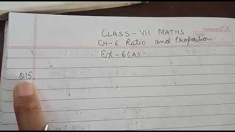 Q15 Ex-6 A ch Ratio class VII ICSE board concise maths @Lovewithmathematics