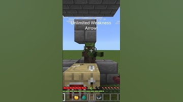 Never Brew A Weakness Potion Again! Unlimited Weakness Arrow! #minecraftbedrock