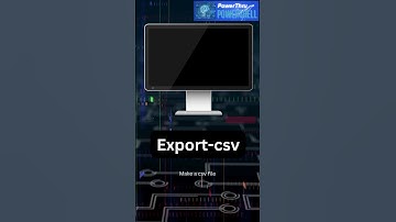 Export-csv Creates a CSV file #powershell #programming #microsoft