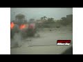 RPG Impacts Directly In Front of US Army Humvee in Iraq  - Close Call