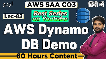 AWS DynamoDB Demo-Hindi/Urdu | LEC-82 | Create Table,item in dynamo DB | AWS Databases