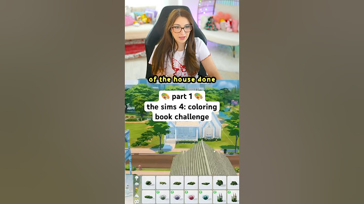 i did the coloring book challenge in the sims 4 ~ exterior