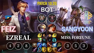 DYN Feiz Ezreal vs SRB Sangyoon Miss Fortune Bot - KR Patch 10.20