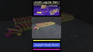 Lincoln Log Car: Part 1 - Animation #toys #woodentoys #animation #stopmotion #claymation