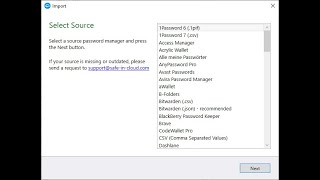 Import passwords (Windows) screenshot 2