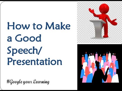 speech making presentation