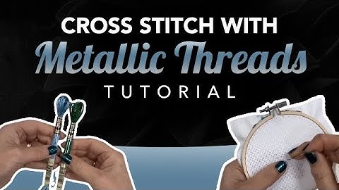Fun Cross Stitch Pattern Using Metallic Thread