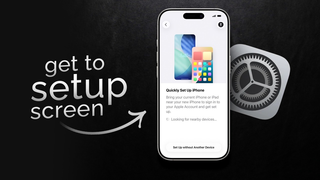 How to Get to iPhone Setup Screen (tutorial) - YouTube