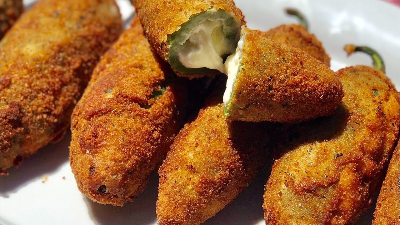 CHILES JALAPEÑOS RELLENOS DE QUESO MOZARELLA Y QUESO PHILADELPHIA - YouTube