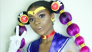 DIY Sailor Moon Pigtails Wig! BlackGirlMagic + Short Film | DIY Tuesday