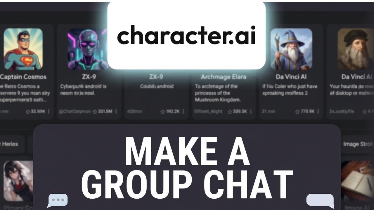 How To Make A Group Chat On Character AI Website (2026) - YouTube