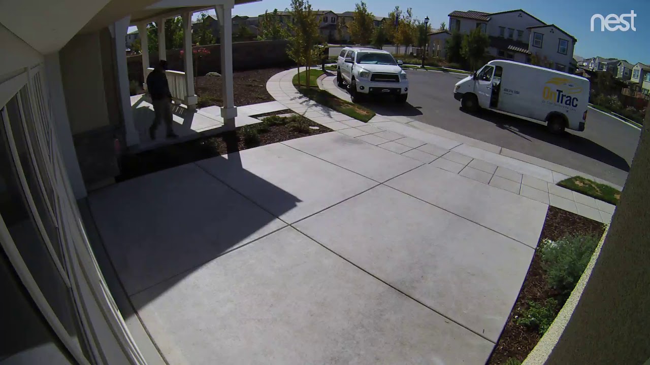 Nest Outdoor Camera Footage - YouTube