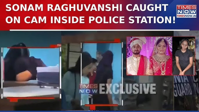 Meghalaya Honeymoon Murder Accused Sonam Raghuvanshi On Camera In Police  Station |Indore Couple News - YouTube